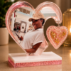 dd Custom Resin Heart Photo Frame – Personalized Handmade Resin Art Gift