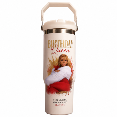 Custom 30 oz Stainless Steel Travel Tumbler with Handle – Personalized Insulated Cup
