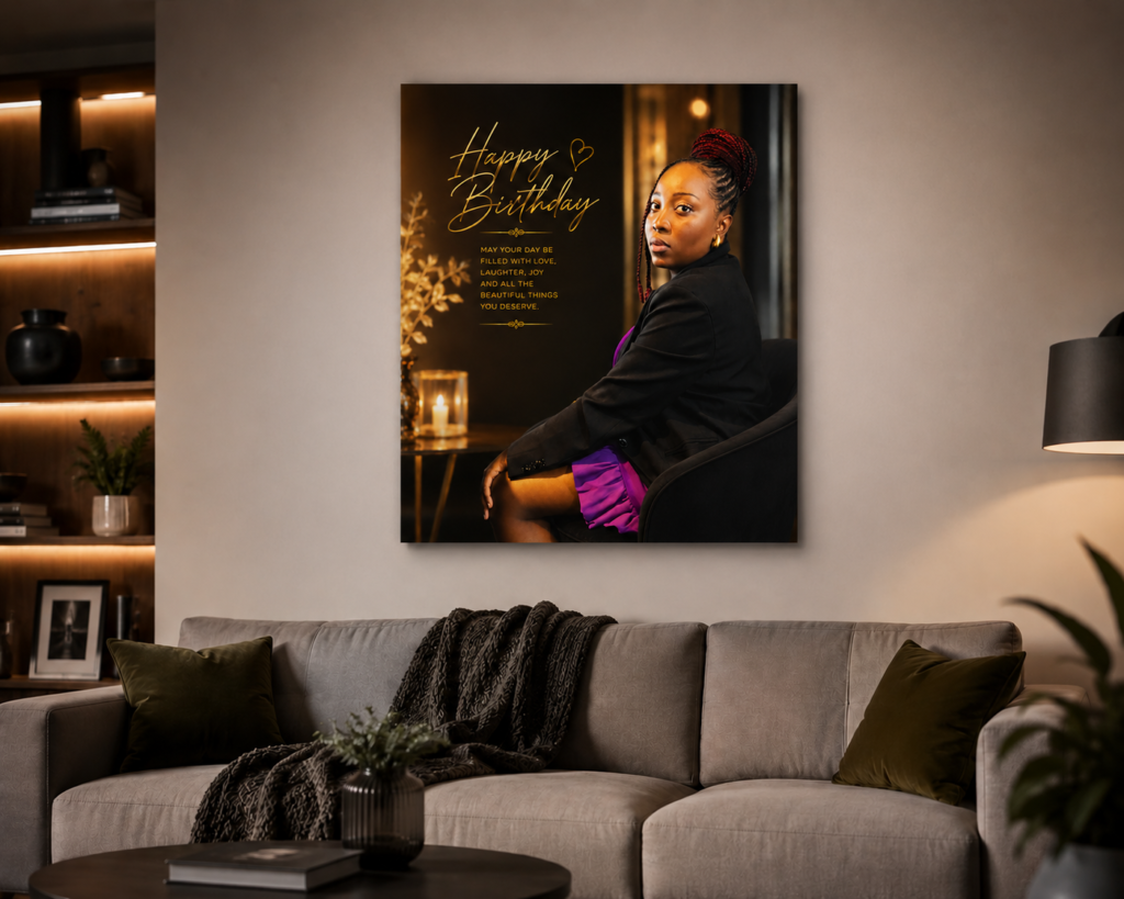 16" x 20" Custom Metal Photo Print | Premium Personalized Wall Art