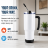 Custom Bluetooth Speaker Tumbler – Personalized Stainless Steel Travel Cup with Wireless Speaker