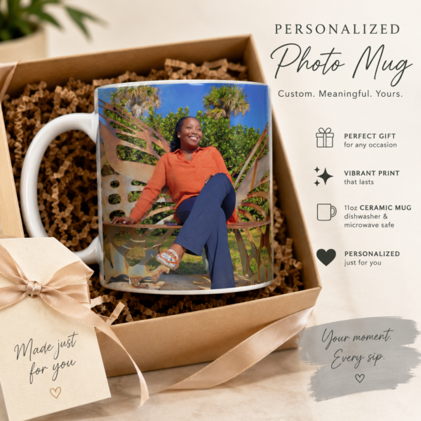 Custom 11 oz Ceramic Coffee Mug – Personalized Photo & Logo Mug