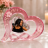 Personalized Double Heart Resin Photo Frame – Infinity Keepsake