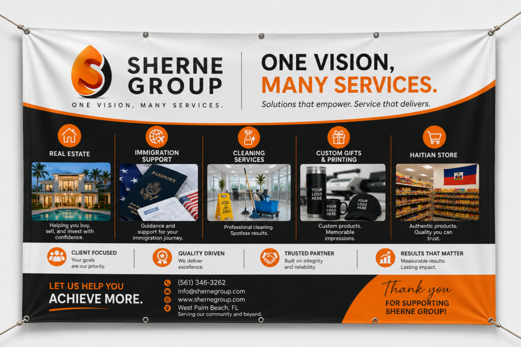 Custom Vinyl Banner – 24" × 72" Personalized Banner Printing