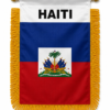 f2 Haiti Mini Banner – Haitian Flag & Coat of Arms