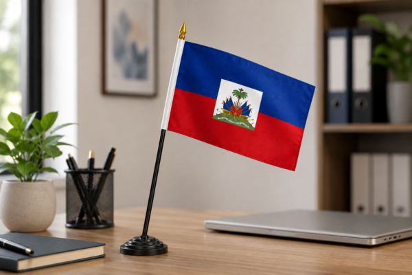 Haiti 4×6 Inch Stick Flag – Haitian Handheld Flag