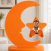 Personalized Resin Moon & Star Photo Frame – Custom Keepsake