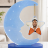 Personalized Resin Moon & Star Photo Frame – Custom Keepsake