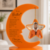 Personalized Resin Moon & Star Photo Frame – Custom Keepsake