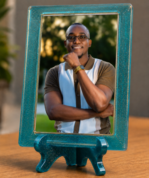 Personalized Resin Photo Frame with Stand