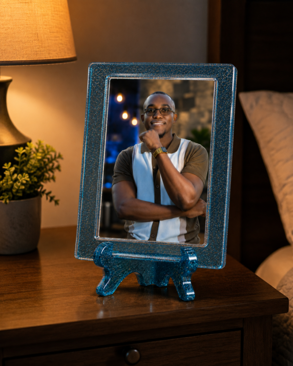 Personalized Resin Photo Frame with Stand