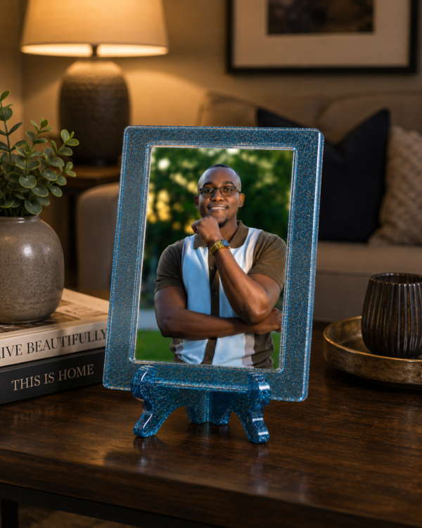 Personalized Resin Photo Frame with Stand