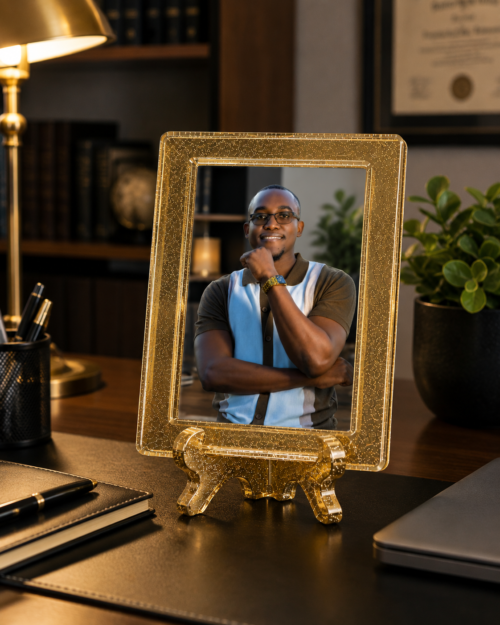 Personalized Resin Photo Frame with Stand