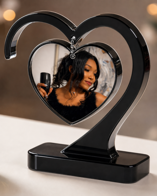 Personalized Resin Heart Photo Frame – Custom Handmade Keepsake