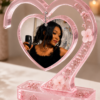 Personalized Resin Heart Photo Frame – Custom Handmade Keepsake