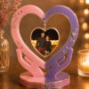 Personalized Resin Heart & Hands Photo Frame – Custom Keepsake