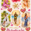b20 Custom 30" × 60" Beach Towel – Personalized Photo & Design Microfiber Towel
