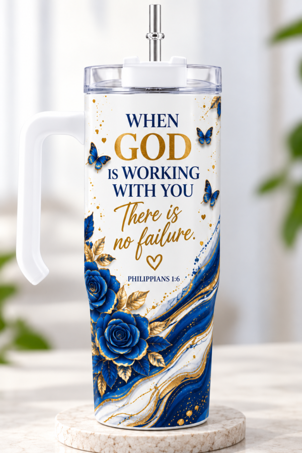 th1 Custom 20oz Handle Tumbler – Personalized Photo Tumbler with Straw & Lid