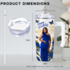 wh2 Custom 20oz Handle Tumbler – Personalized Photo Tumbler with Straw & Lid